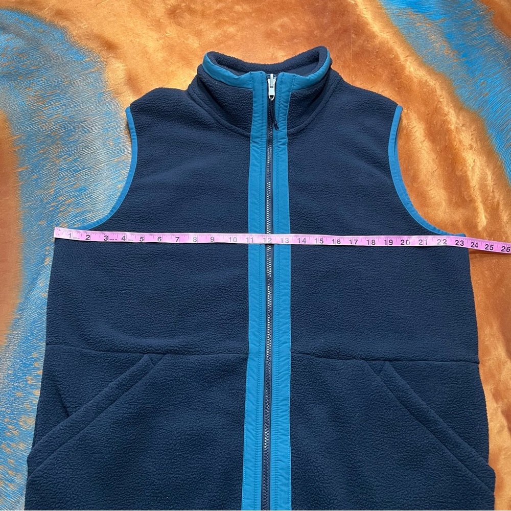 North Face Carbondale Heavy weight Fleece zip up vest size large Aviator blue - Picture 10 of 13